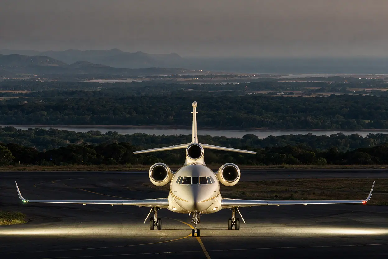 Heavy jet on the ramp