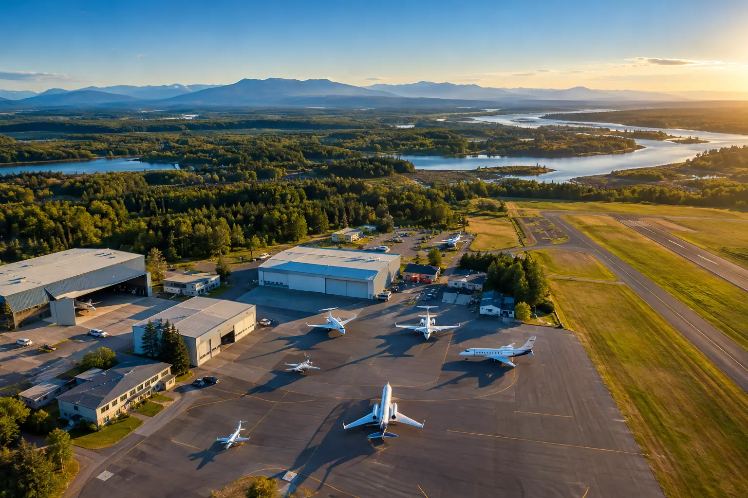 Private jets at Teterboro Airport
