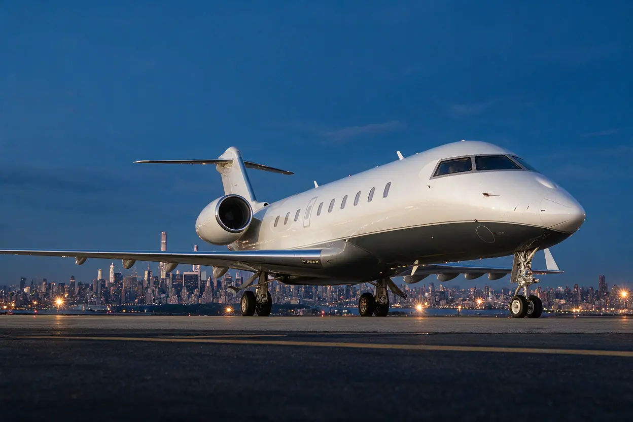 Private jet in New York