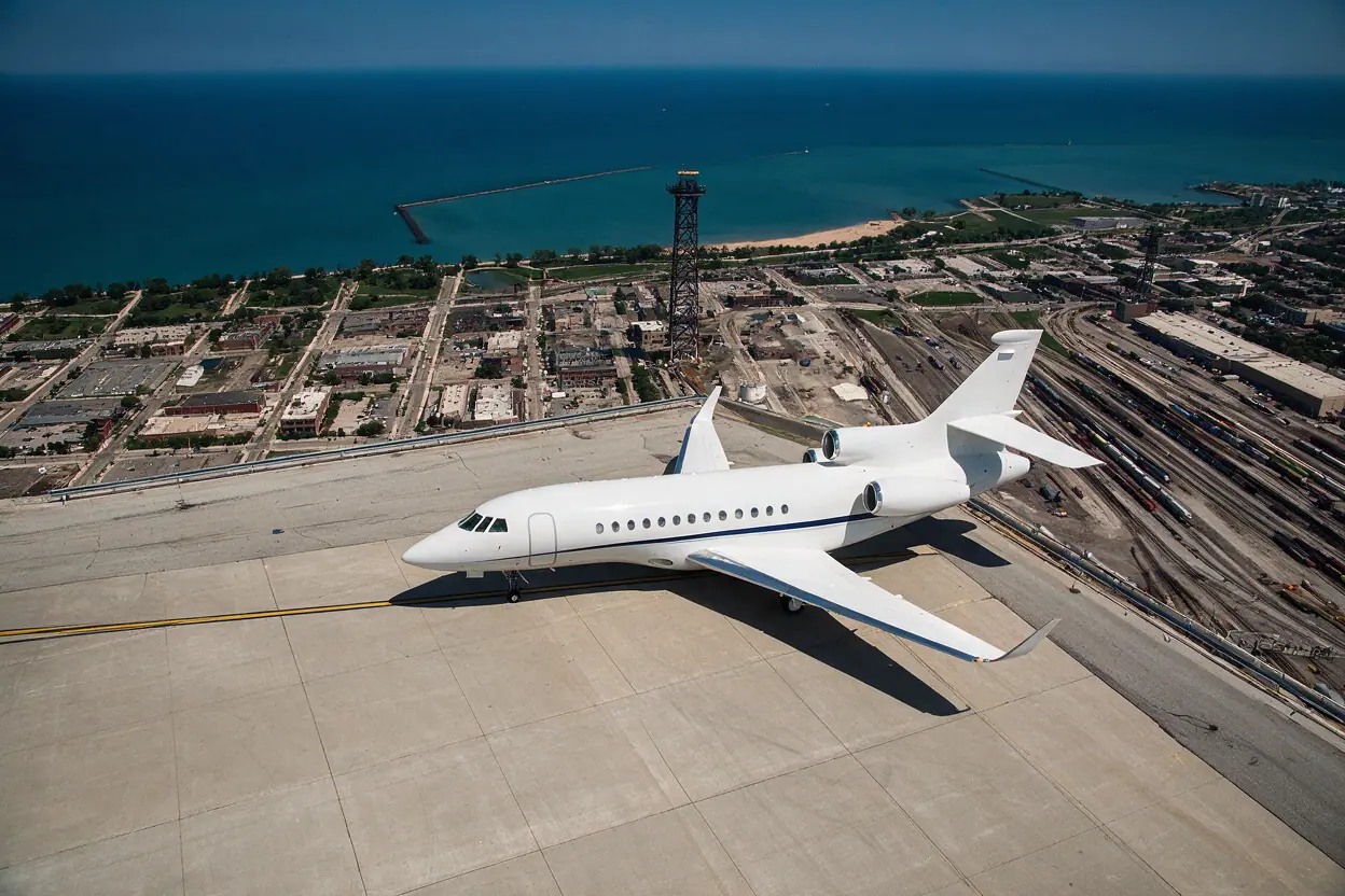 Private jet in Chicago